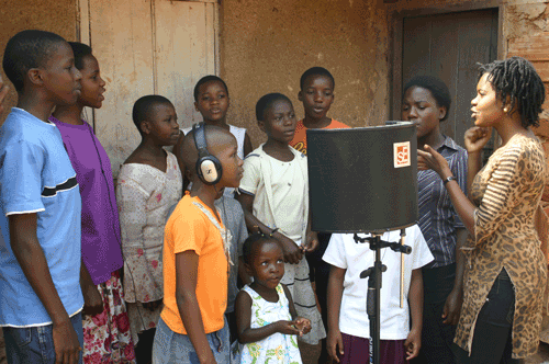 CRANE children recording soundtracks