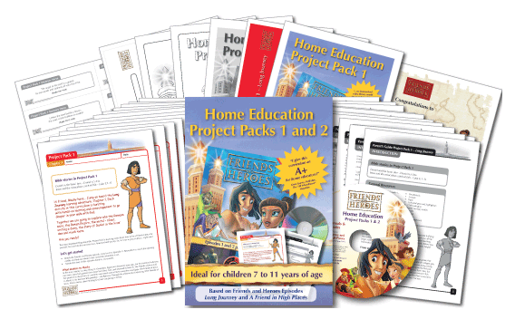 Examples of material in the Home Education Project Packs