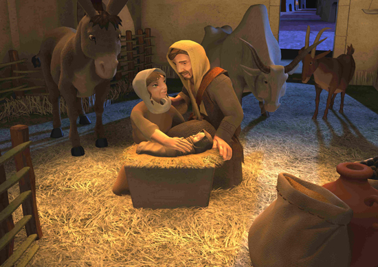 Nativity manger scene