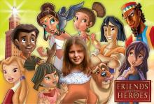 Harriet Seaward with F&H characters